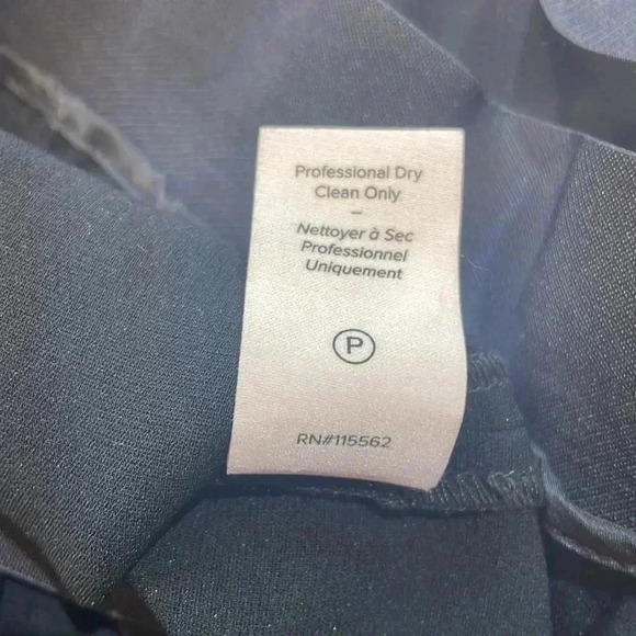 Cinq a Sept Black Brianne Pant Drapey Crepe pant with side slit size 4 - Picture 6 of 11